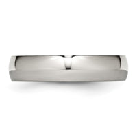 Stainless Steel Polished 5mm Half Round Band