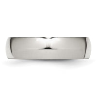 Stainless Steel Polished 6mm Half Round Band