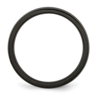 Stainless Steel 4mm Black IP-plated Polished Band