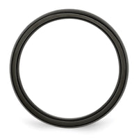 Stainless Steel 5mm Black IP-plated Polished Band