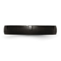 Stainless Steel 4mm Black IP-plated Brushed Band