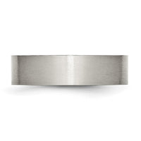 Stainless Steel Brushed 6mm Flat Band