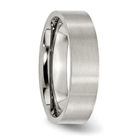 Stainless Steel Brushed 6mm Flat Band