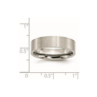 Stainless Steel Brushed 6mm Flat Band