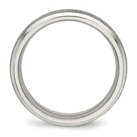 Stainless Steel Polished Laser Cut 6mm Band