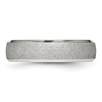 Stainless Steel Polished Laser Cut 6mm Band