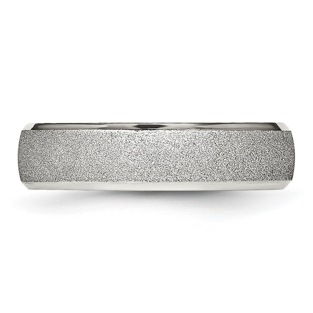 Stainless Steel Polished Laser Cut 6mm Band