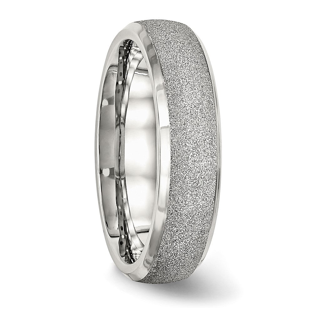 Stainless Steel Polished Laser Cut 6mm Band