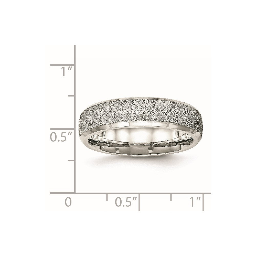 Stainless Steel Polished Laser Cut 6mm Band