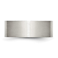 Stainless Steel Brushed 8mm Flat Band