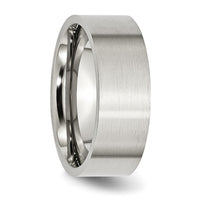 Stainless Steel Brushed 8mm Flat Band