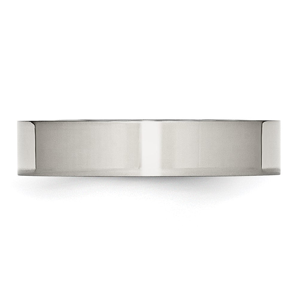 Stainless Steel Polished 5mm Flat Band