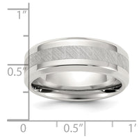 Stainless Steel Polished Brushed Center 8mm Band