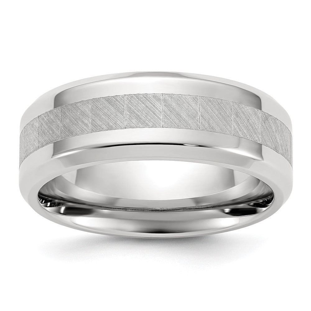 Stainless Steel Polished Brushed Center 8mm Band