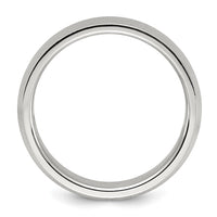 Stainless Steel Polished and Textured 6mm Band