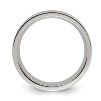 Stainless Steel Polished w/Wood/Imt. Meteorite/Redstone Inlay Band