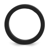 Stainless Steel Brushed Black Silicone Center 8mm Band