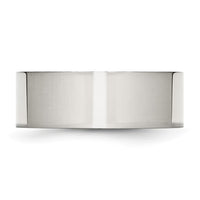 Stainless Steel Polished 8mm Flat Band