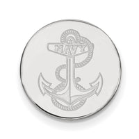 Sterling Silver Rhod-pltd LogoArt US Naval Academy Lapel Pin