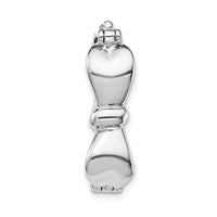 Sterling Silver Rhodium-plated Bow Shortener