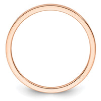 14K Rose Gold 1.2mm Flat Stackable Band