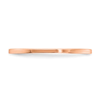 14K Rose Gold 1.2mm Flat Stackable Band