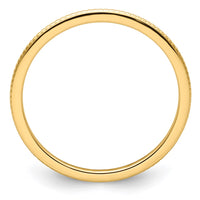 14K Gold 1.2mm Bead Stackable Band