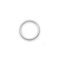 10k White Gold 1.5mm Milgrain Stackable Band Size 4
