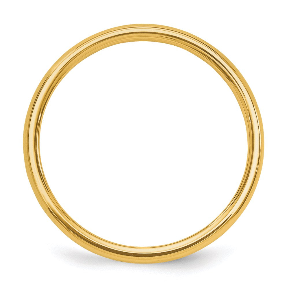 10K Polished 2mm Stackable Band Size 4