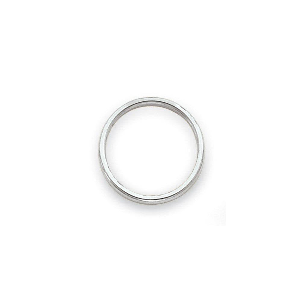 10K White Gold Polished 2mm Stackable Band Size 5.5