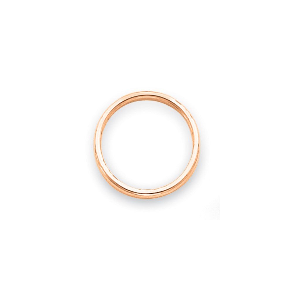 14k Rose Gold Polished 2mm Band