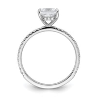 14kw 1 3/8ct Cert Lab Grown Dia VS/SI+ G+ Princess Comp Solitaire Eng Ring