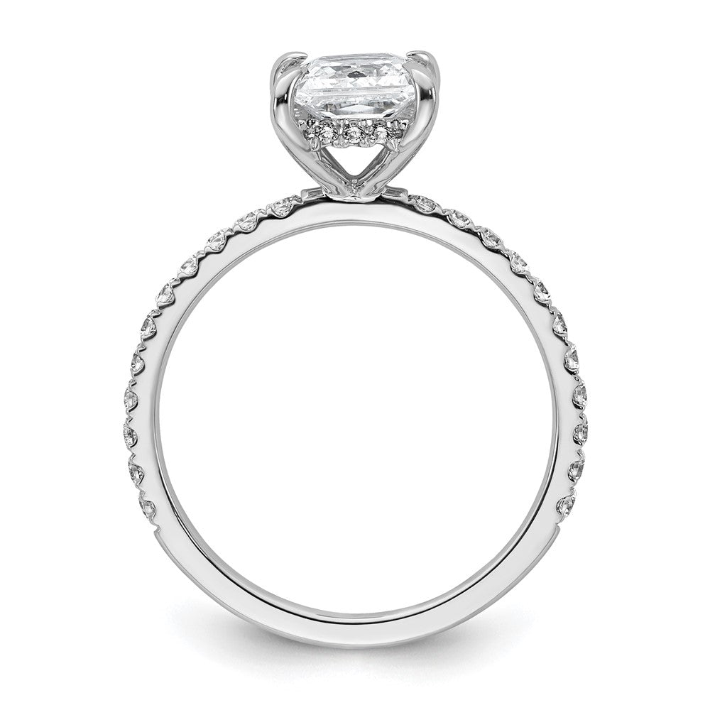 14kw 2ct Cert Lab Grown Diamond VS+ F+ Princess Comp Solitaire Eng Ring