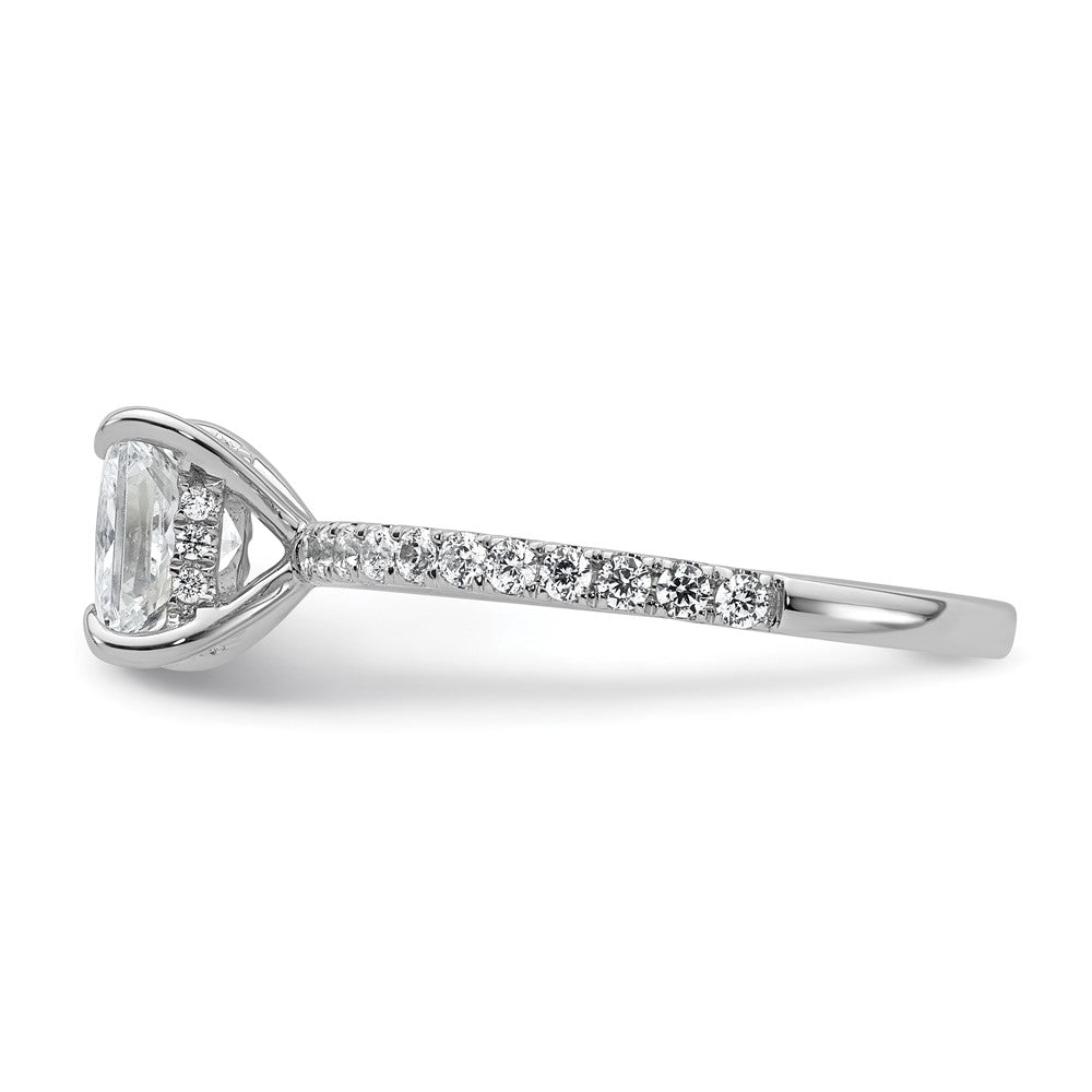 14kw 2ct Cert Lab Grown Diamond VS+ F+ Princess Comp Solitaire Eng Ring