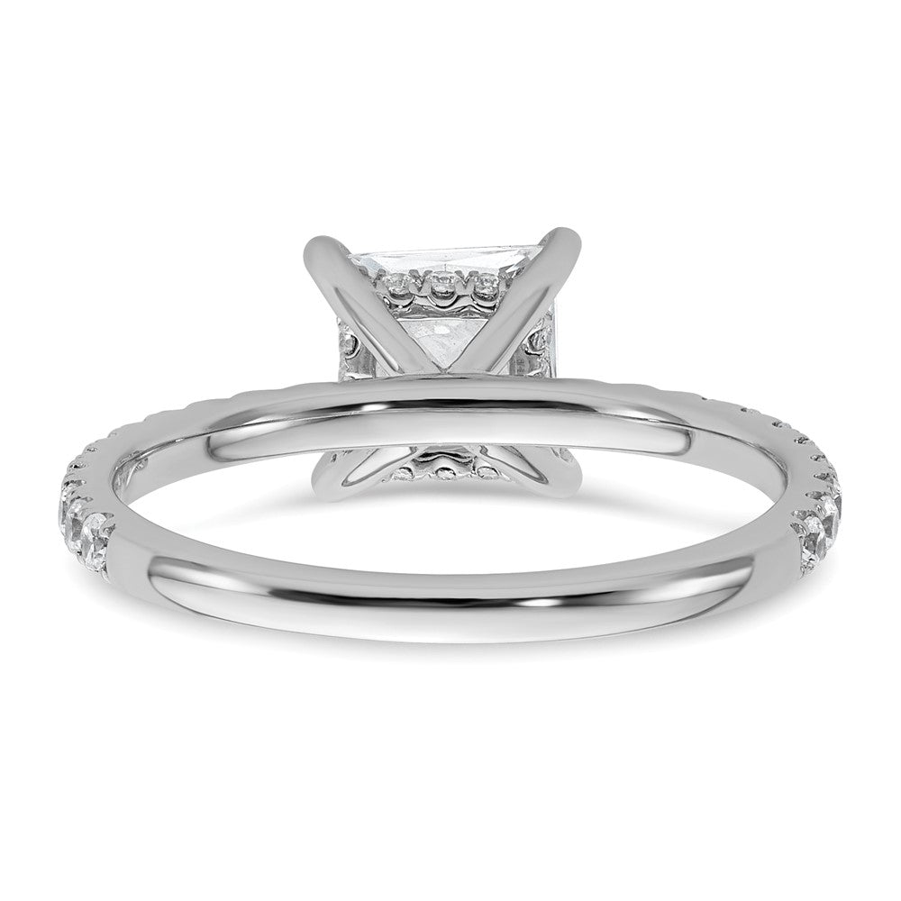 14kw 2ct Cert Lab Grown Diamond VS+ F+ Princess Comp Solitaire Eng Ring