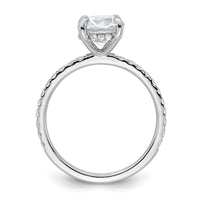 14kw 2ct Cert Lab Grown Diamond VS+ F+ Round Comp Solitaire Eng Ring