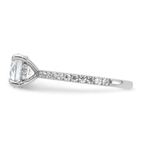 14kw 2ct Cert Lab Grown Diamond VS+ F+ Round Comp Solitaire Eng Ring