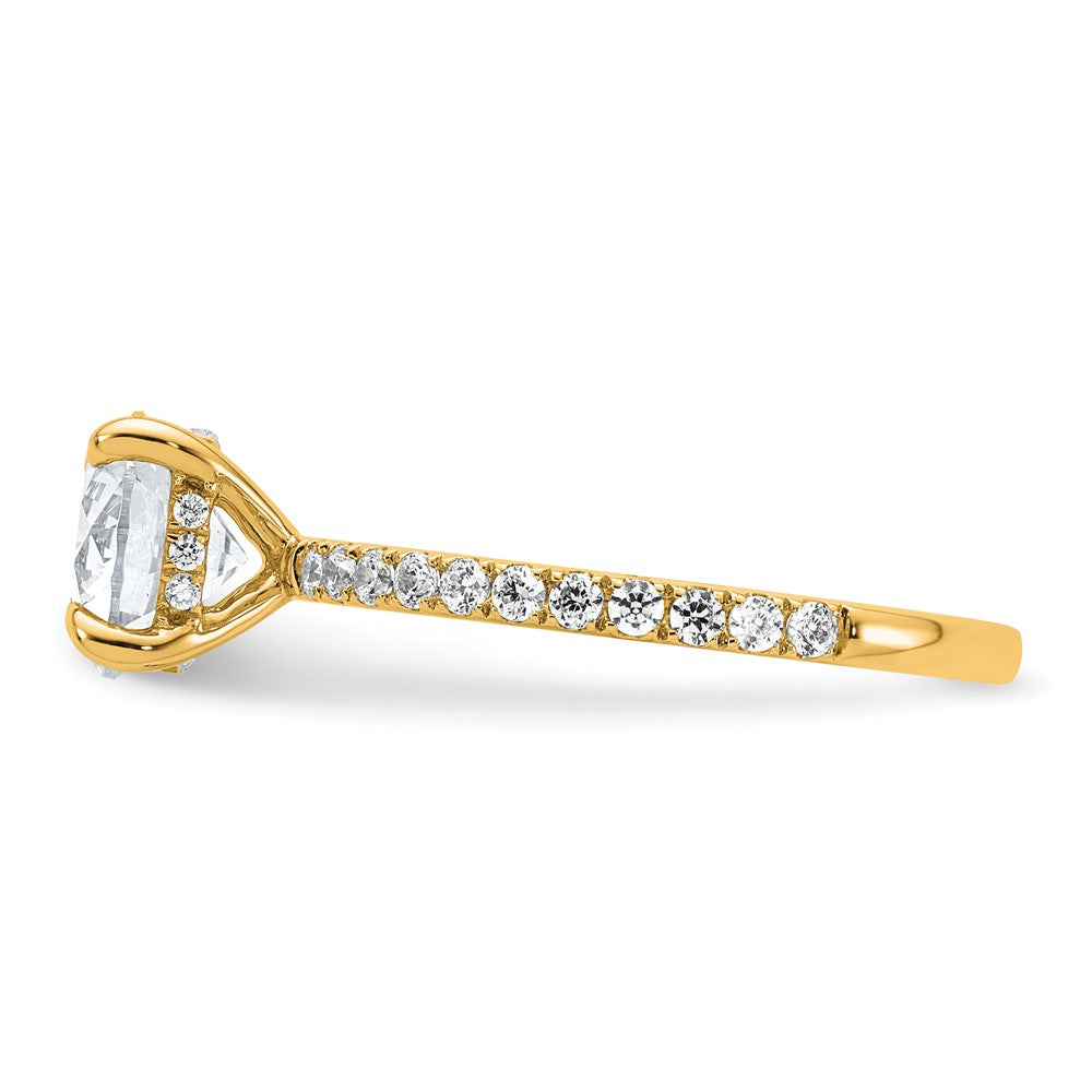 14k 2ct Cert Lab Grown Diamond VS/SI+ G+ Round Comp Solitaire Eng Ring