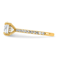 14k 2ct Cert Lab Grown Diamond VS/SI+ G+ Round Comp Solitaire Eng Ring