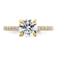 14k 2ct Cert Lab Grown Diamond VS/SI+ G+ Round Comp Solitaire Eng Ring