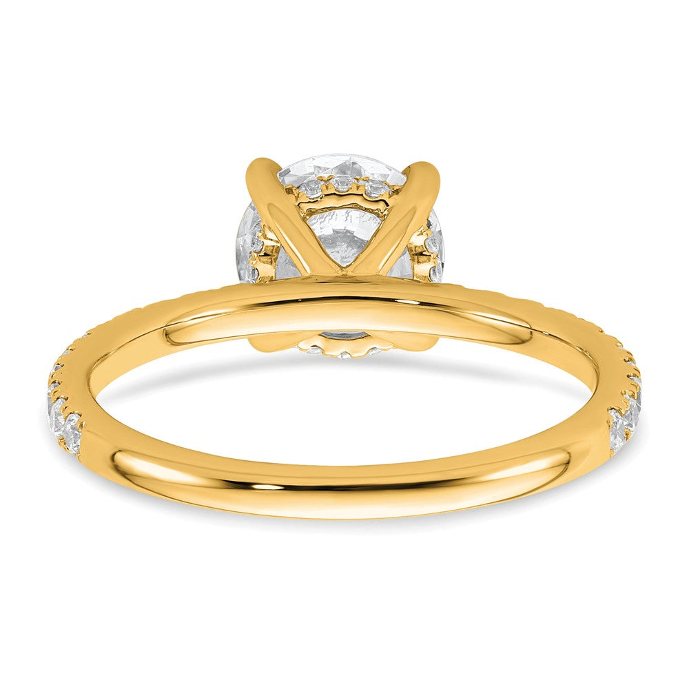 14k 2ct Cert Lab Grown Diamond VS/SI+ G+ Round Comp Solitaire Eng Ring