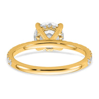 14k 2ct Cert Lab Grown Diamond VS/SI+ G+ Round Comp Solitaire Eng Ring