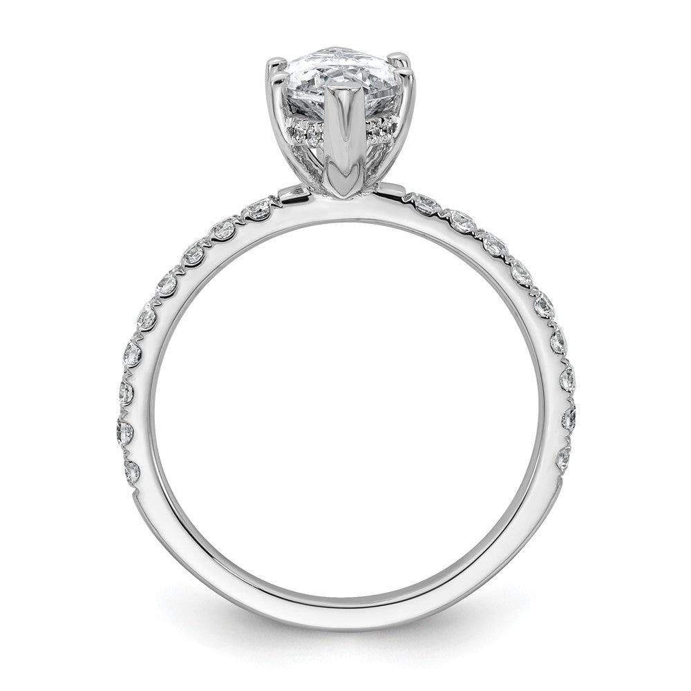14kw 2 5/8ct Cert Lab Grown Dia VS/SI+ G+ Marquise Comp w/ Flair Eng Ring