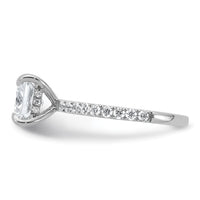 14kw 2 1/2ct Cert Lab Grown Dia VS/SI+ G+ Princess Comp Solitaire Eng Ring