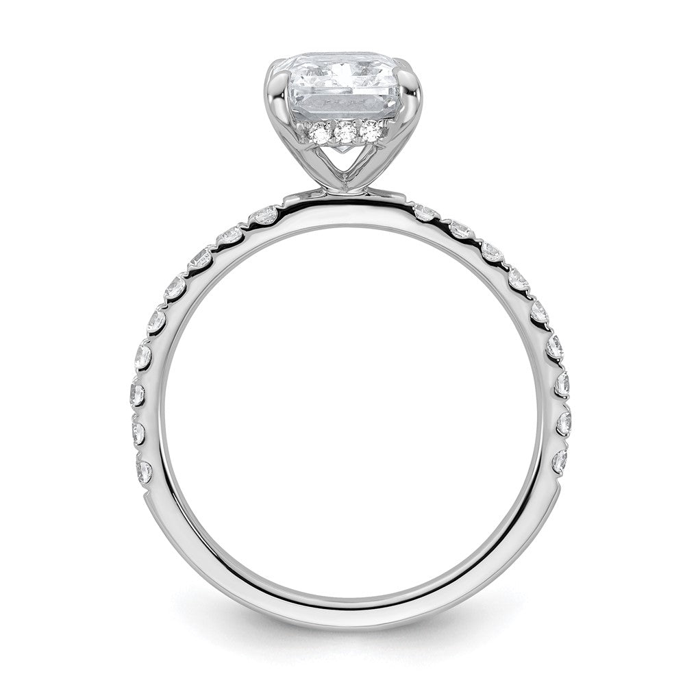 14kw 2 3/8ct Cert Lab Grown Dia VS+ F+ Comp Solitaire w/Flair Eng Ring