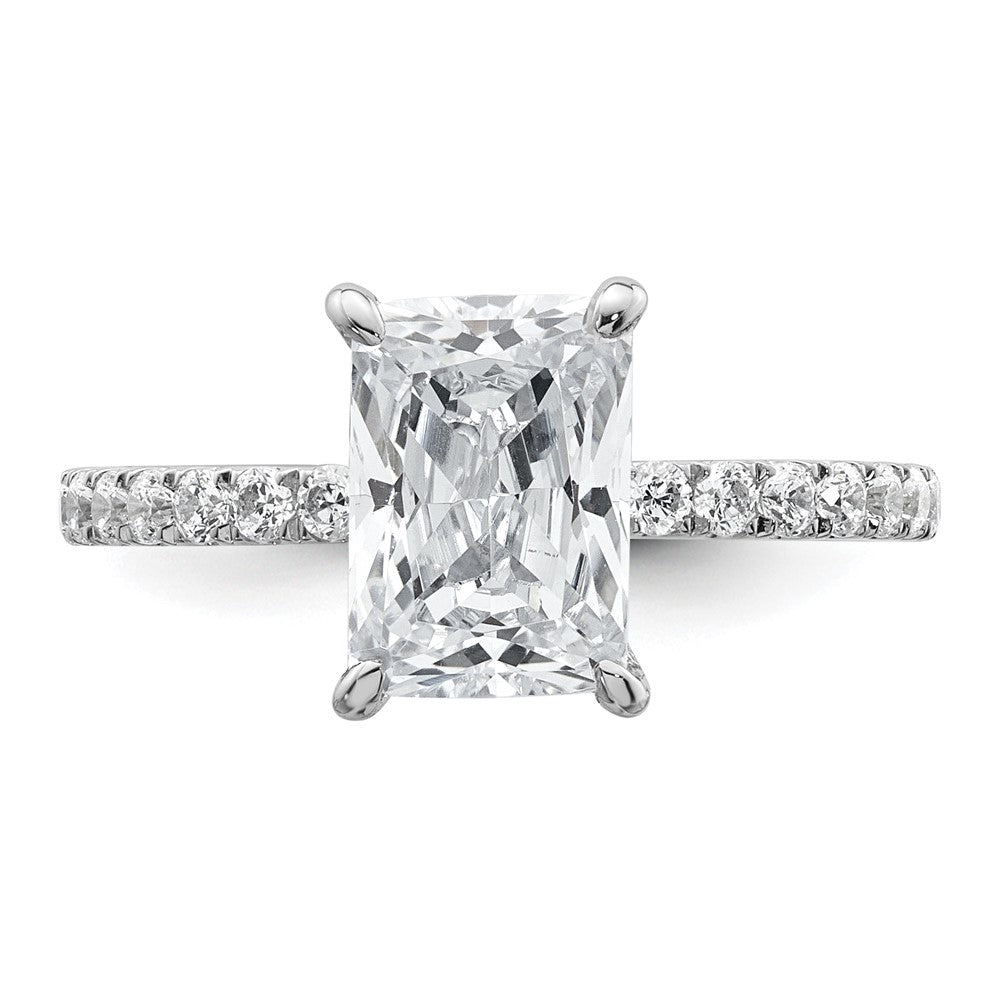 14kw 2 3/8ct Cert Lab Grown Dia VS+ F+ Comp Solitaire w/Flair Eng Ring
