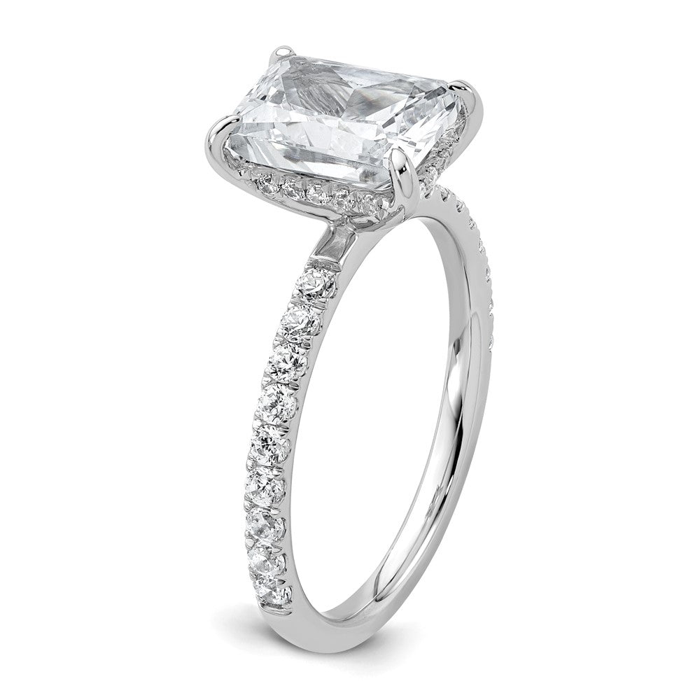 14kw 2 3/8ct Cert Lab Grown Dia VS+ F+ Comp Solitaire w/Flair Eng Ring