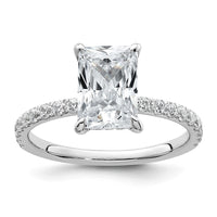 14kw 2 3/8ct Cert Lab Grown Dia VS+ F+ Comp Solitaire w/Flair Eng Ring