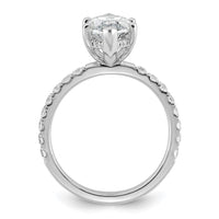 14kw 3 1/2ct Cert Lab Grown Dia VS/SI+ G+ Marquise Comp w/ Flair Eng Ring