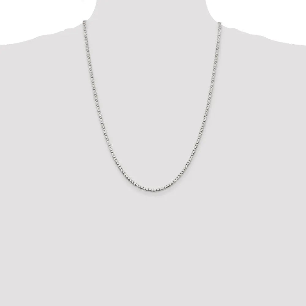 Sterling Silver 2.5mm Box Chain